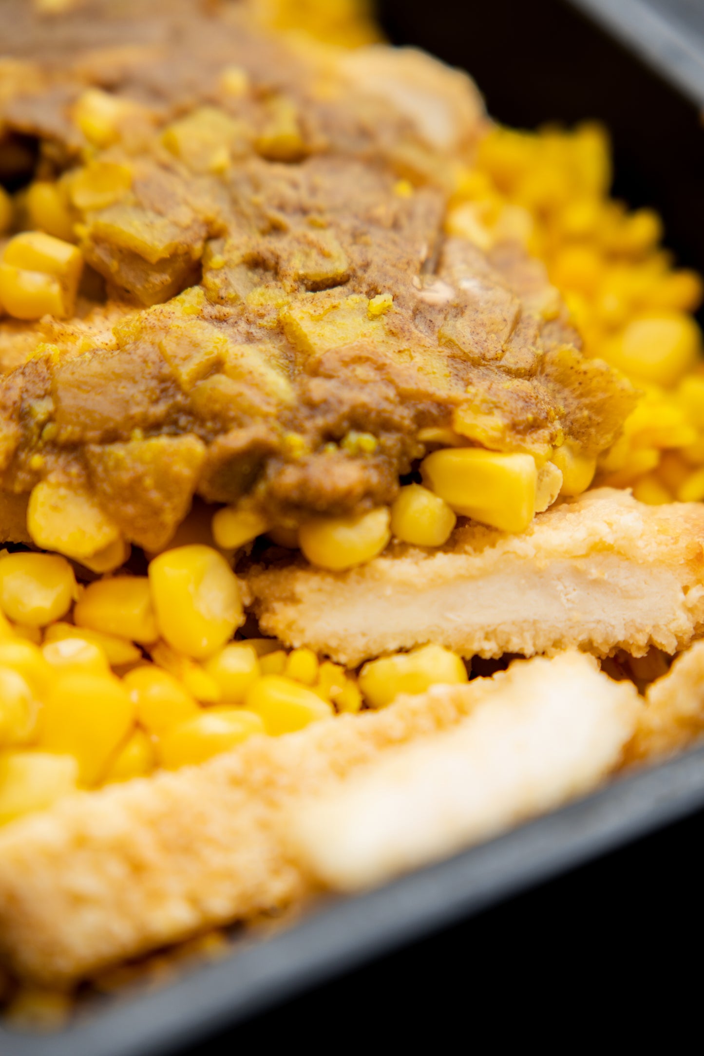 14. Chicken Katsu, Mexican Spicy Rice, Sweetcorn, Katsu Sauce